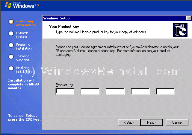 Windows me upgrade product key